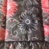 Black & Red Flowers Cotton Crate Mat