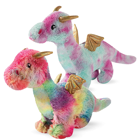Fringe Dragon Plush Squeaky Dog Toys