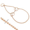 Martingale Choke Show Collar 3mm Rose Gold
