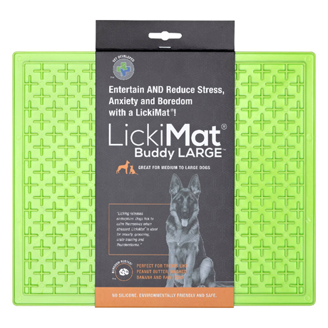 Lickimat Soother Slow Food Licking Mat Large Lime