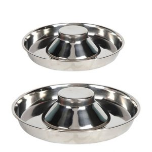 Stainless Steel Donut Puppy Saucer Group