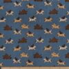 Sherpa Bonded Snuggle Rug - Running Dogs